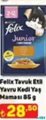 FELİX TAVUK ETLİ YAVRU KEDİ YAŞ MAMASI 85 G